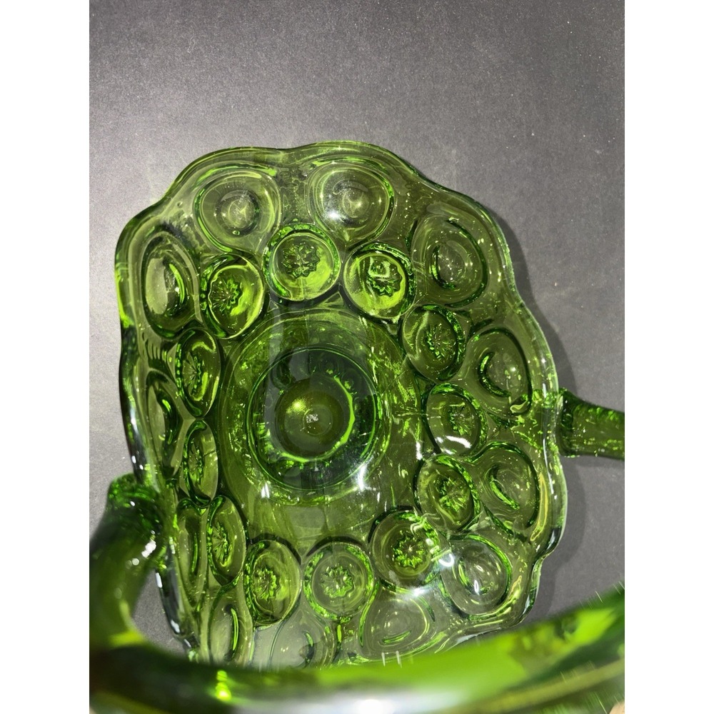 LE Smith Moon & Star Decorative Basket in Lime Green Pedestal Centerpiece 8x9" - Picture 11 of 12
